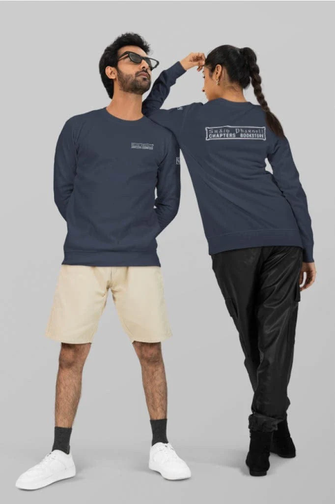 Bookstore Chapters: Chapters Street Sign Navy Sweatshirt Size Medium [2024]