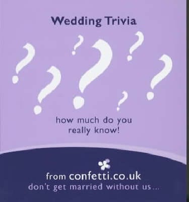 Confetti: Wedding Trivia [2003] paperback