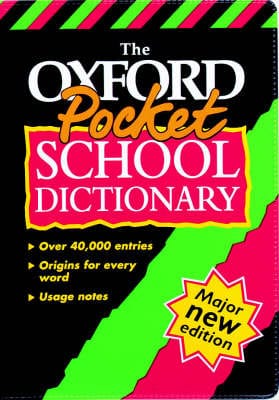 OXFORD POCKET SCHOOL DICTIONARY F [1999] paperback