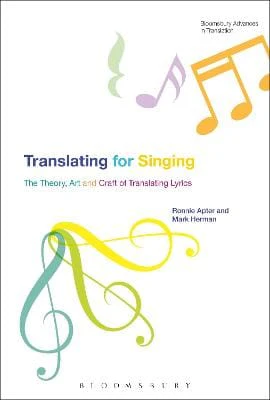 Ronnie (Professor Emeritus, Centr Apter: Translating For Singing [2016] paperback